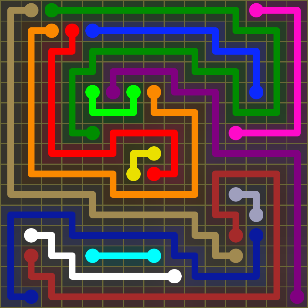 Flow Free 2039 Solution