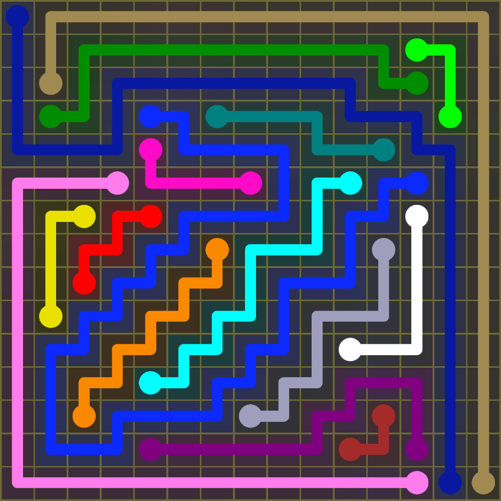 Flow Free 2050 Solution