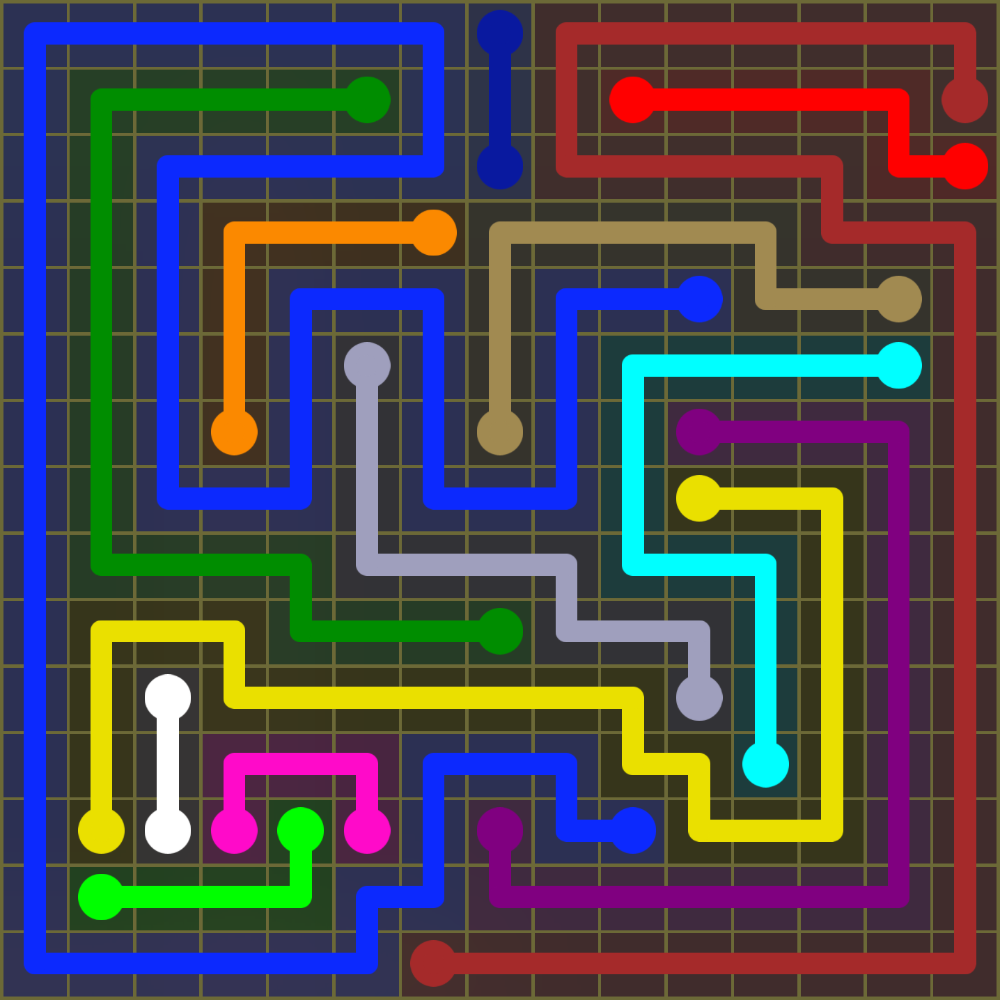 Flow Free 2051 Solution