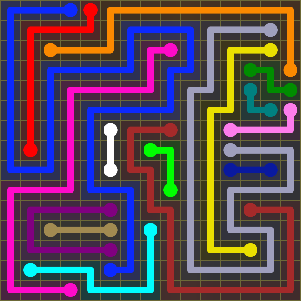 Flow Free 2052 Solution