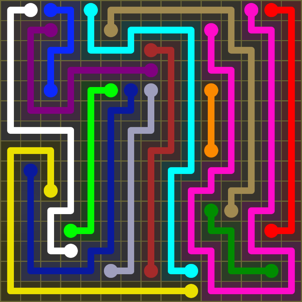 Flow Free 2053 Solution