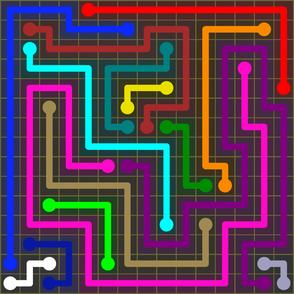 Flow Free 2054 Solution