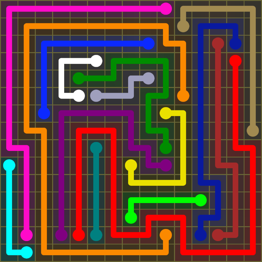 Flow Free 2064 Solution