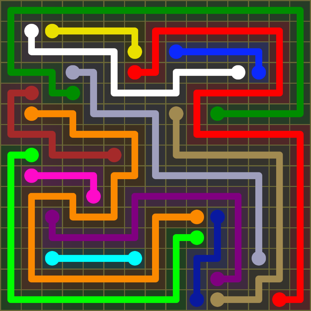 Flow Free 2065 Solution