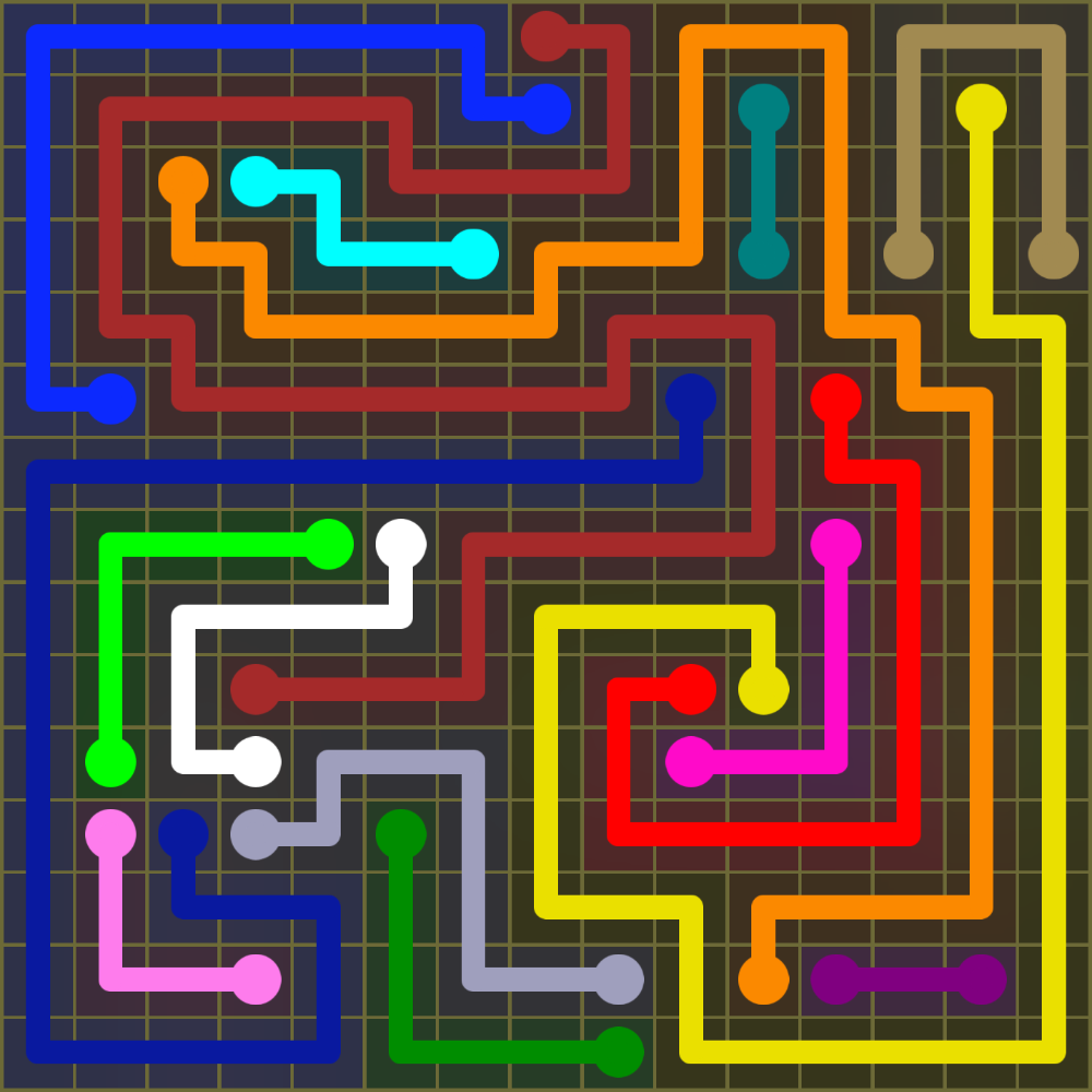 Flow Free 2067 Solution