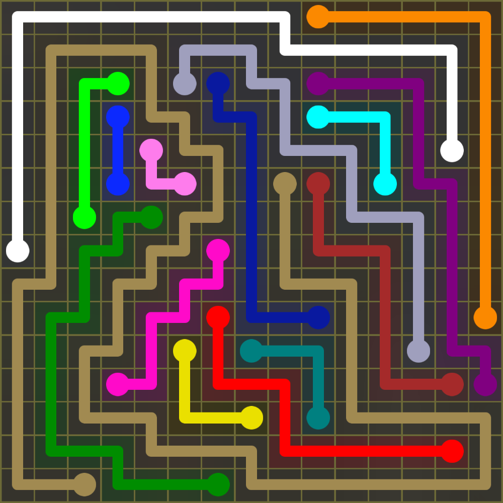Flow Free 2043 Solution