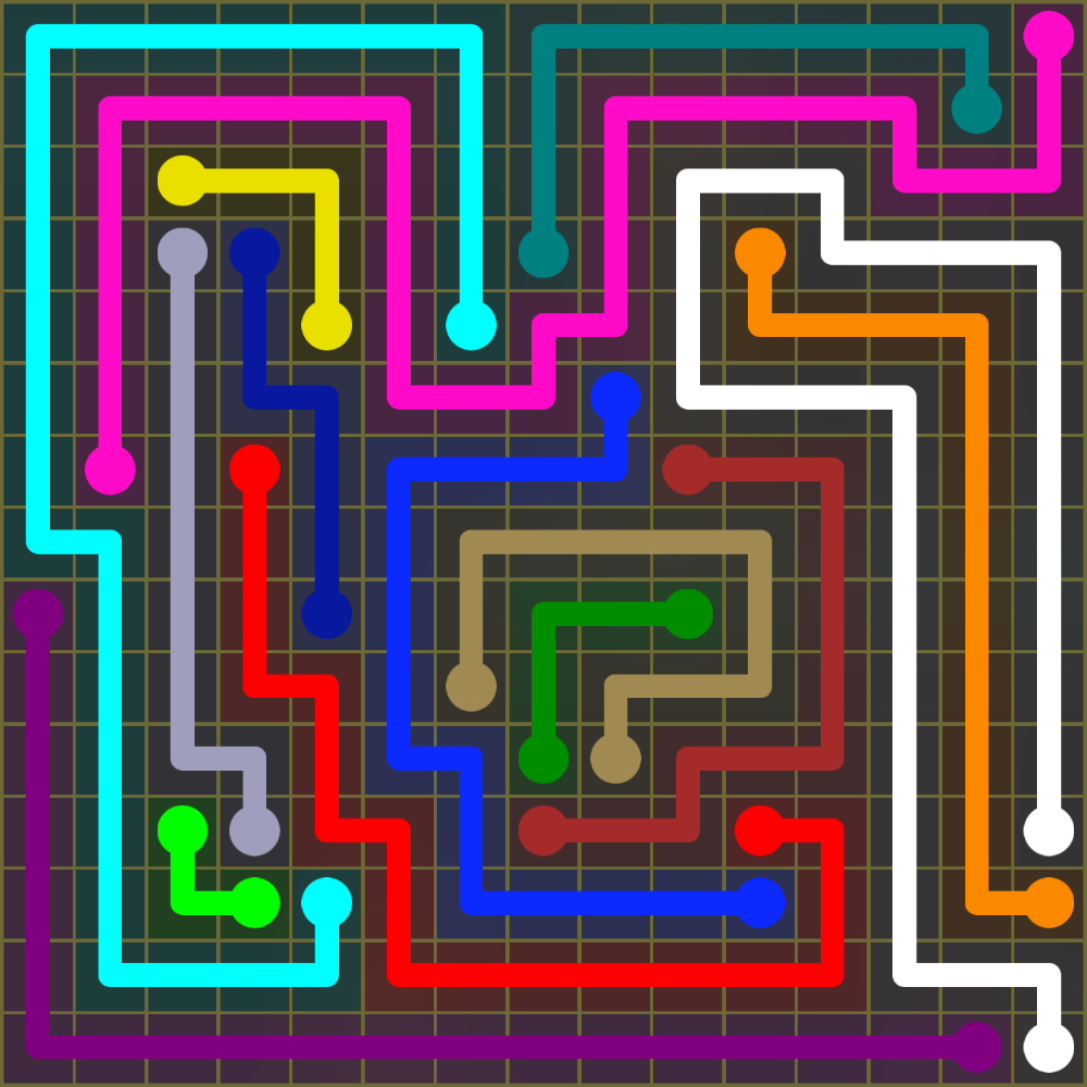 Flow Free 2045 Solution