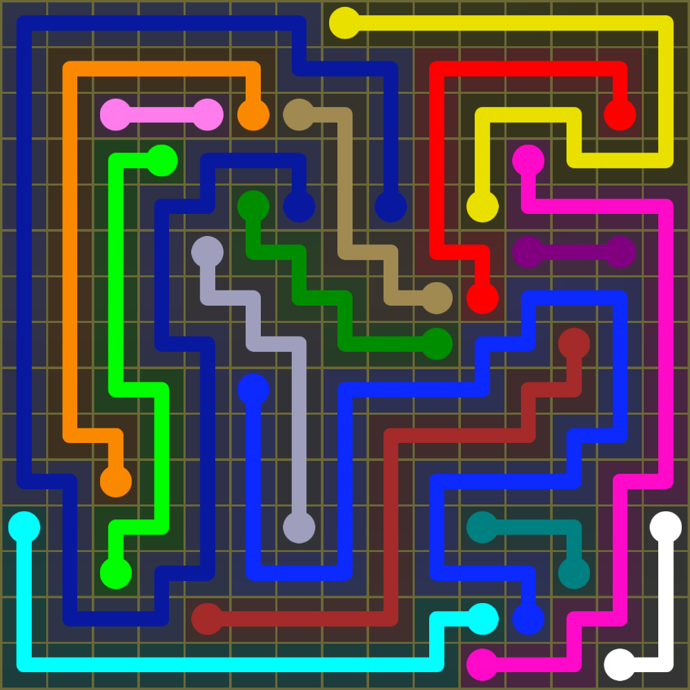 Flow Free 2048 Solution