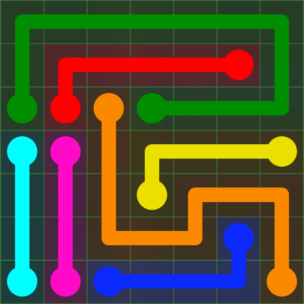 Flow Free 72 Solution