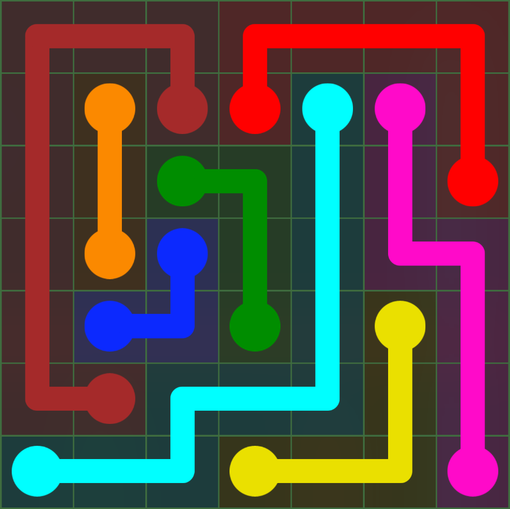 Flow Free 74 Solution
