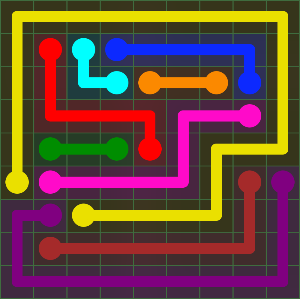 Flow Free 121 Solution