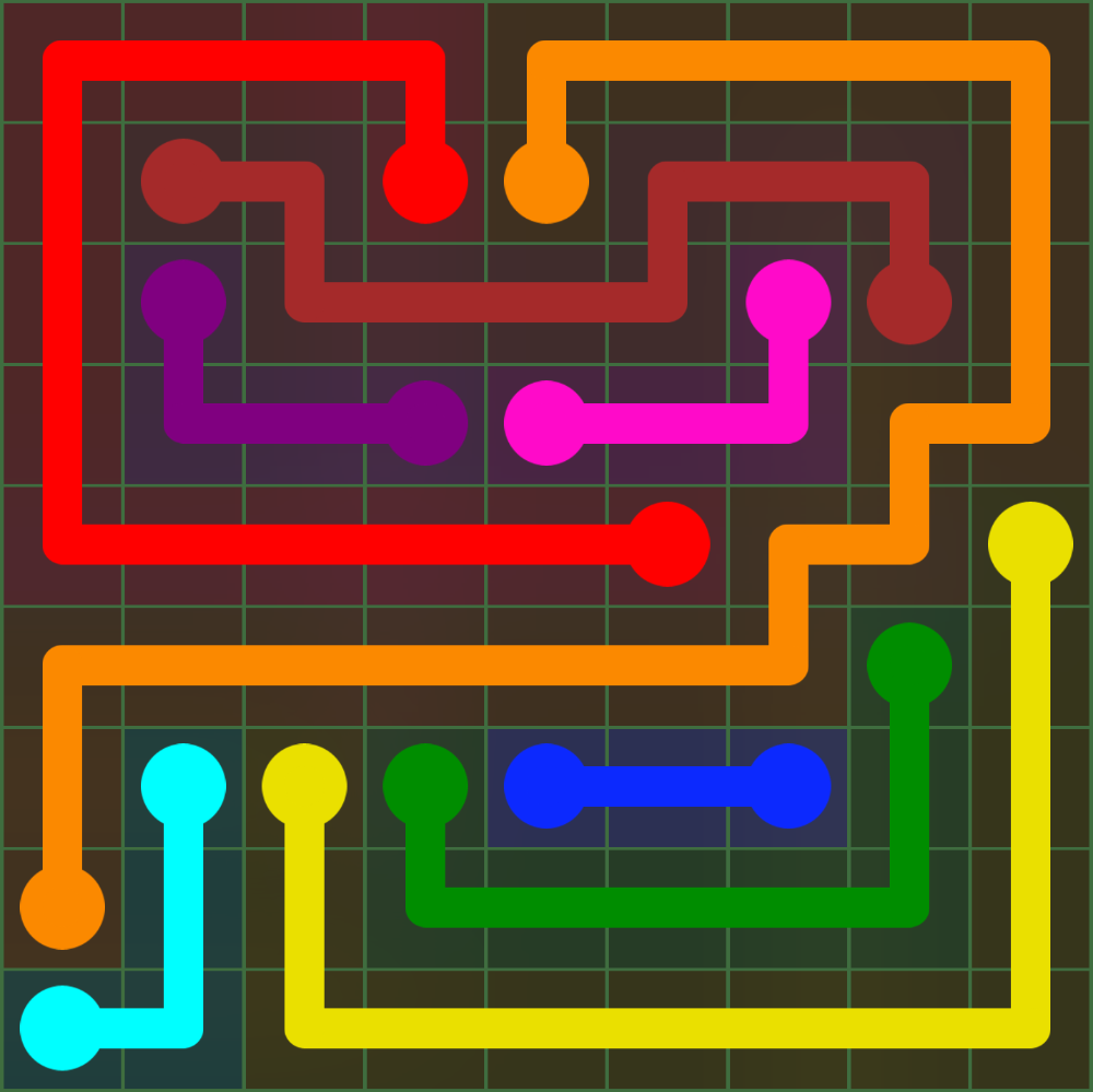 Flow Free 134 Solution