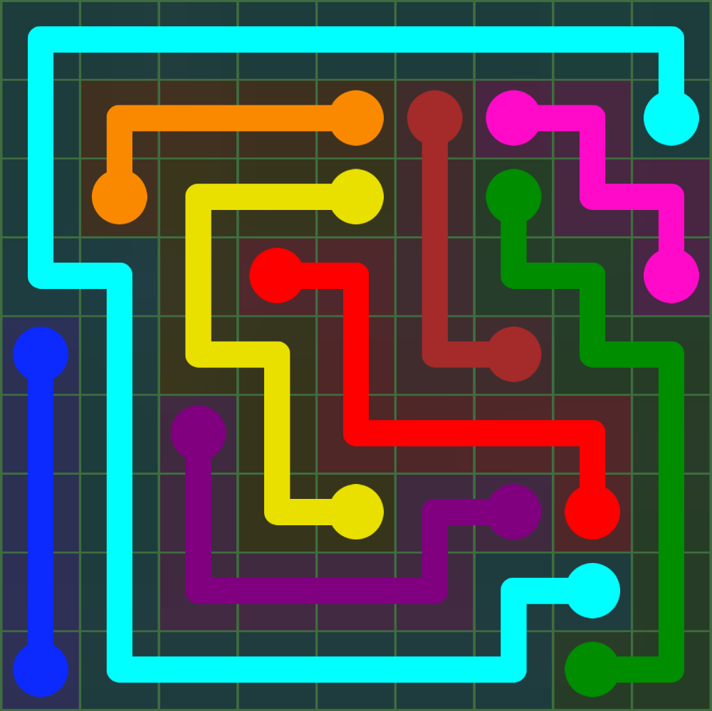 Flow Free 143 Solution