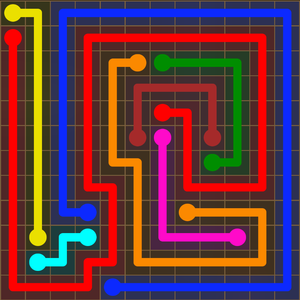 Flow Free 5643 Solution