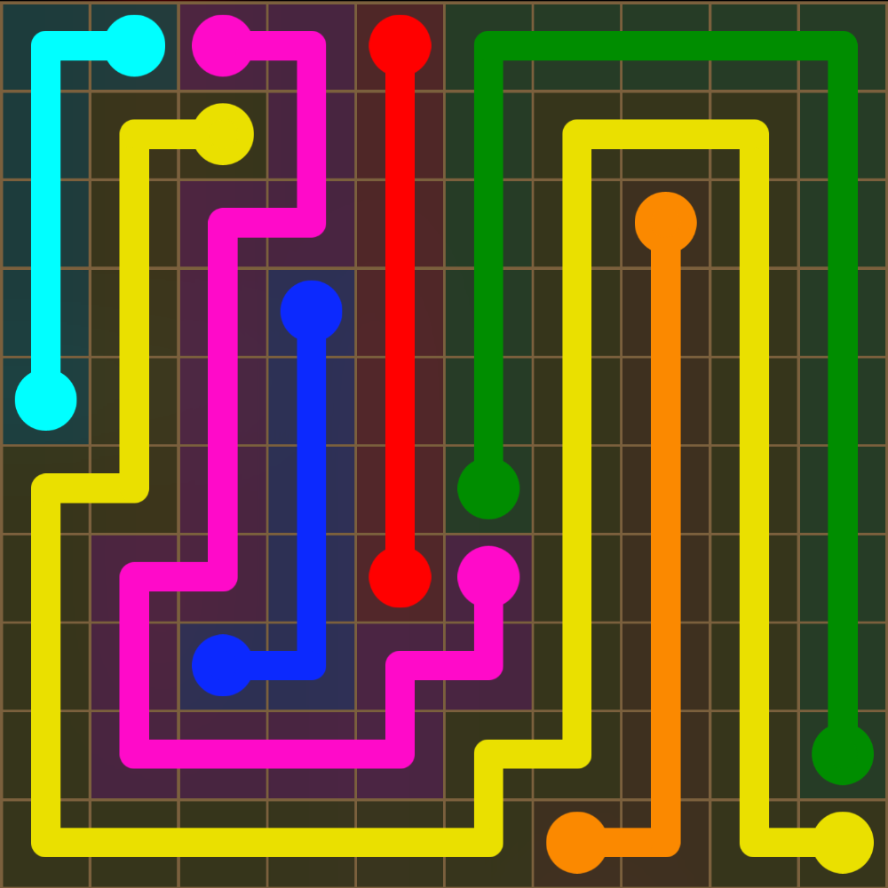 Flow Free 5657 Solution