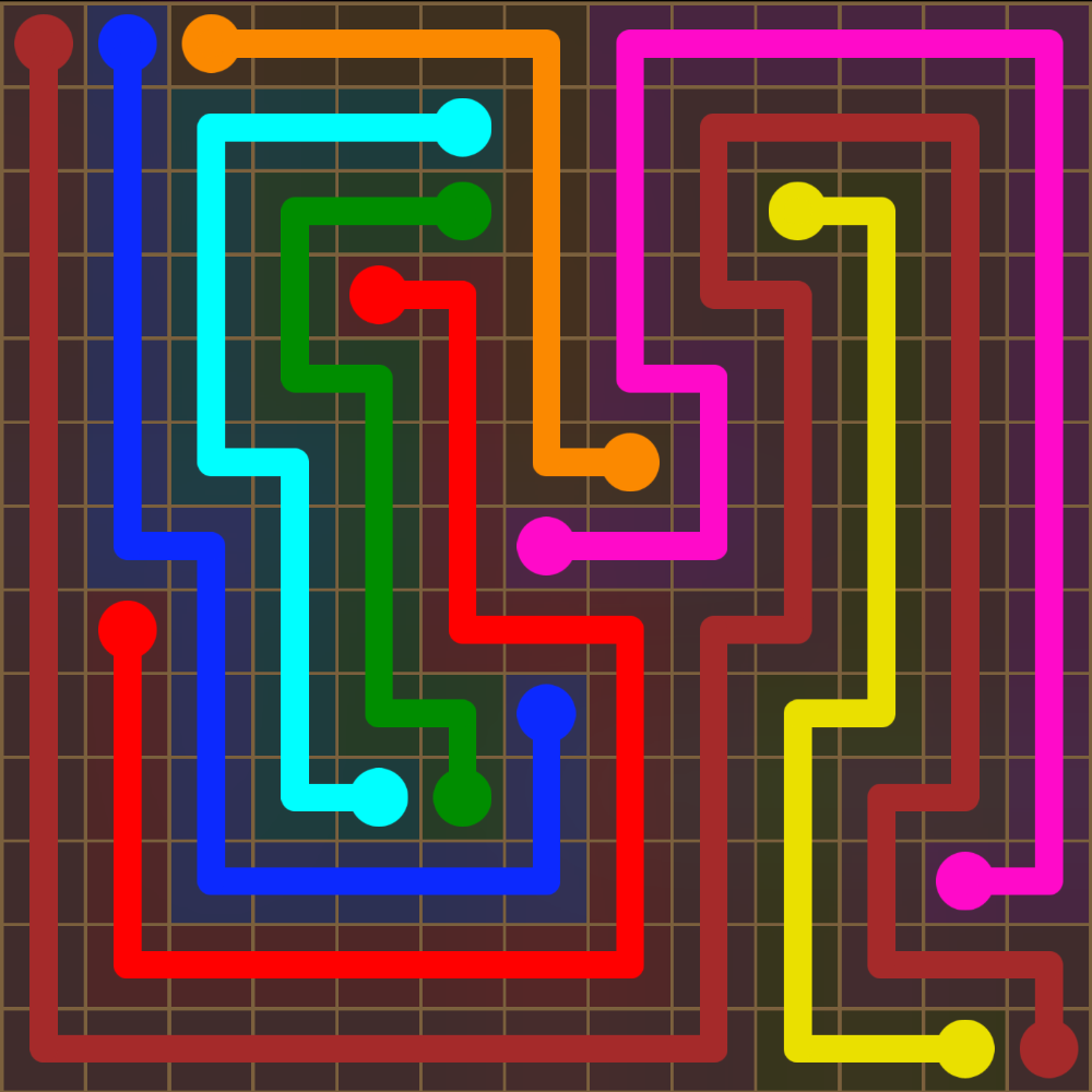 Flow Free 5558 Solution