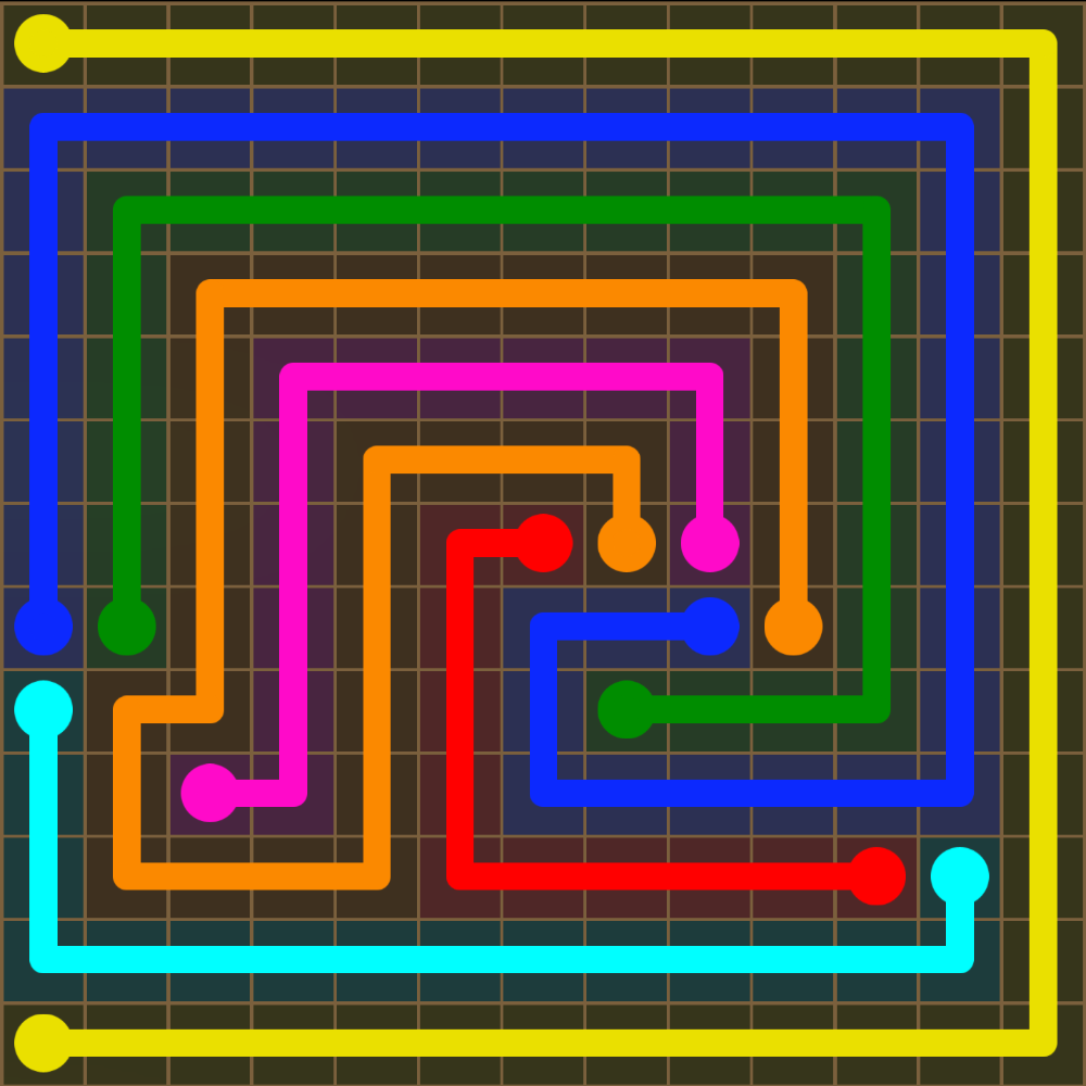 Flow Free 5566 Solution