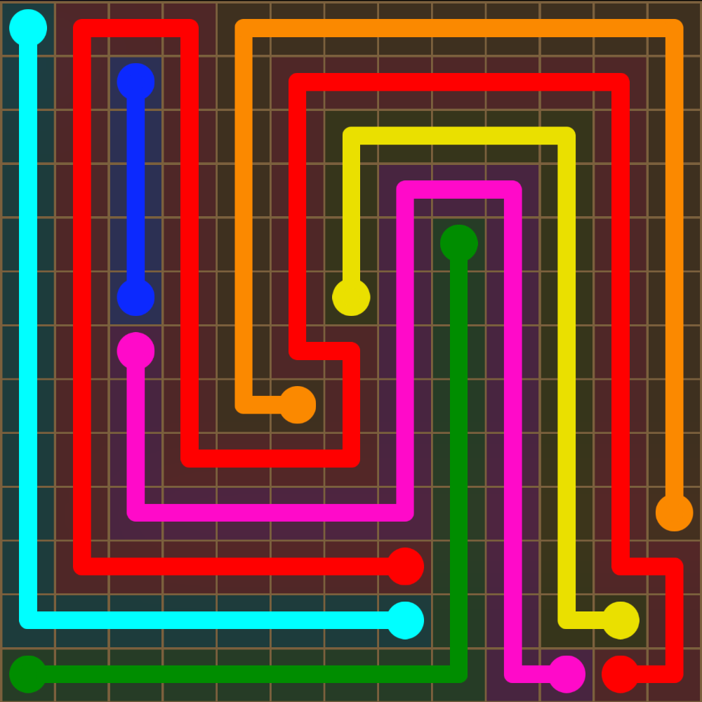 Flow Free 5588 Solution