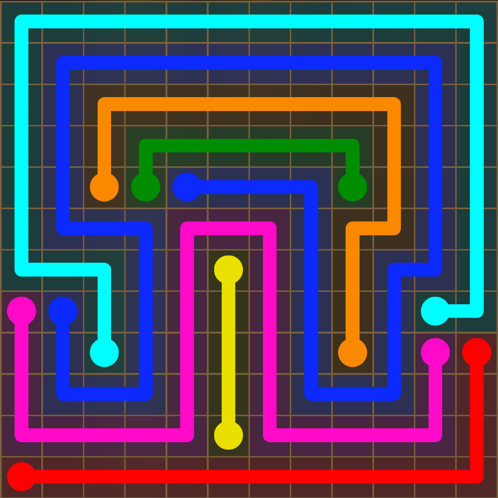 Flow Free 5627 Solution