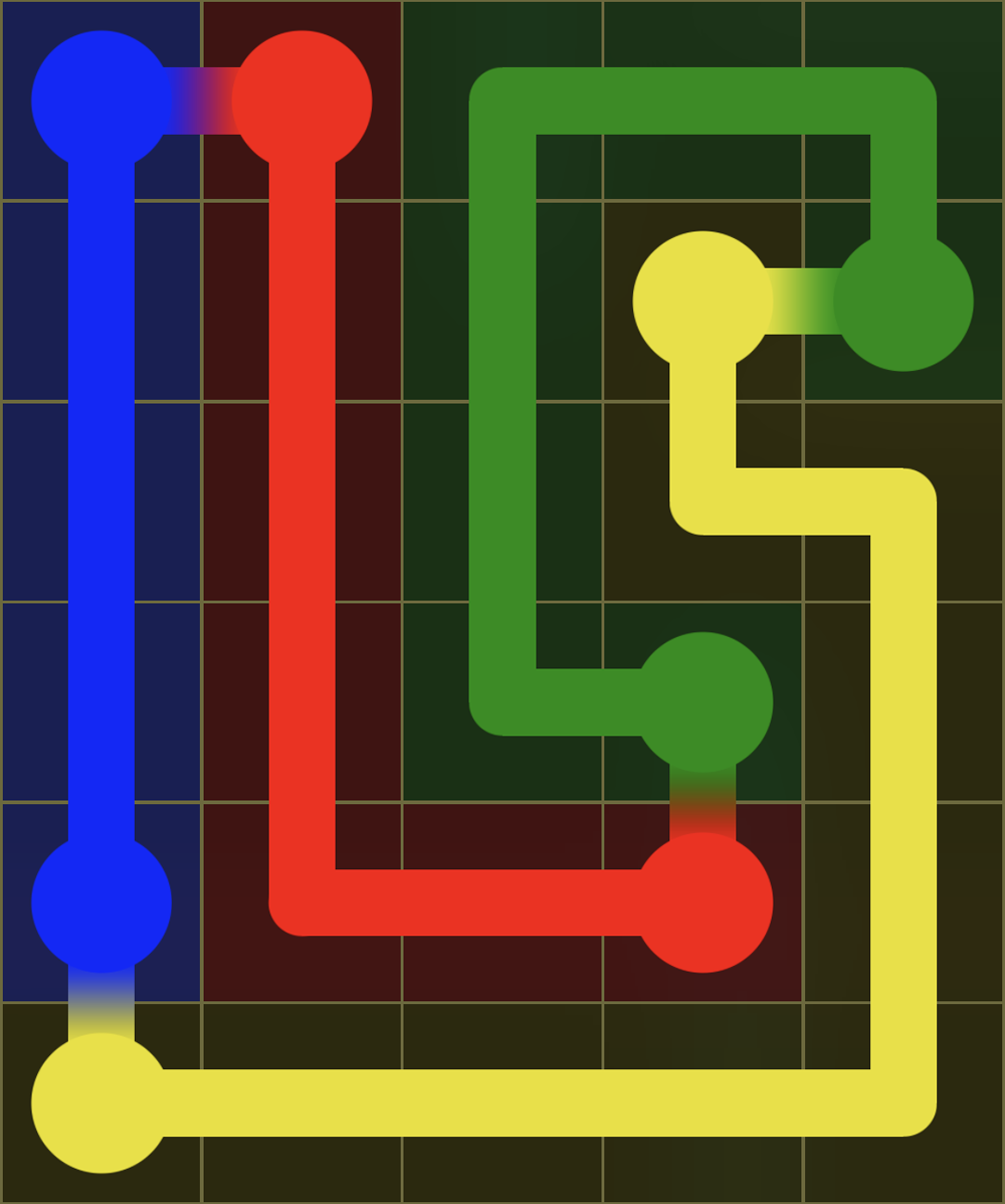 Flow Free 7643 Solution