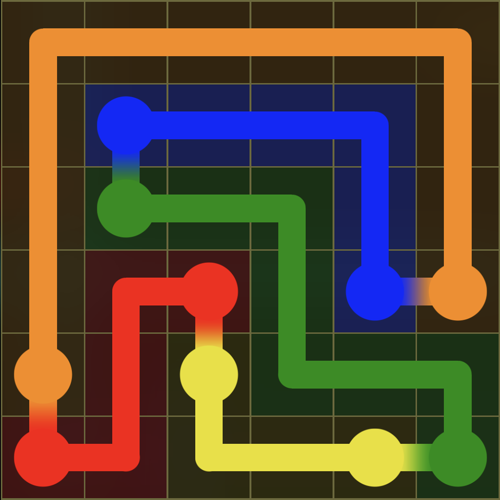 Flow Free 7668 Solution