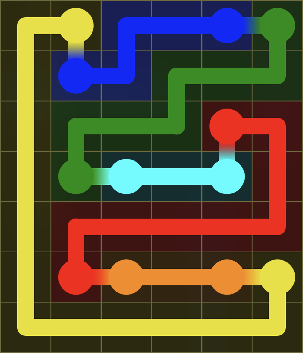 Flow Free 7681 Solution