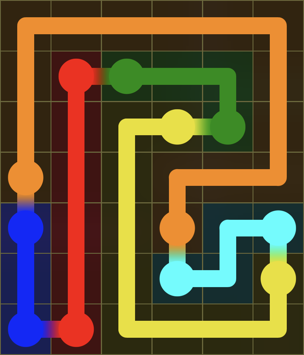 Flow Free 7682 Solution