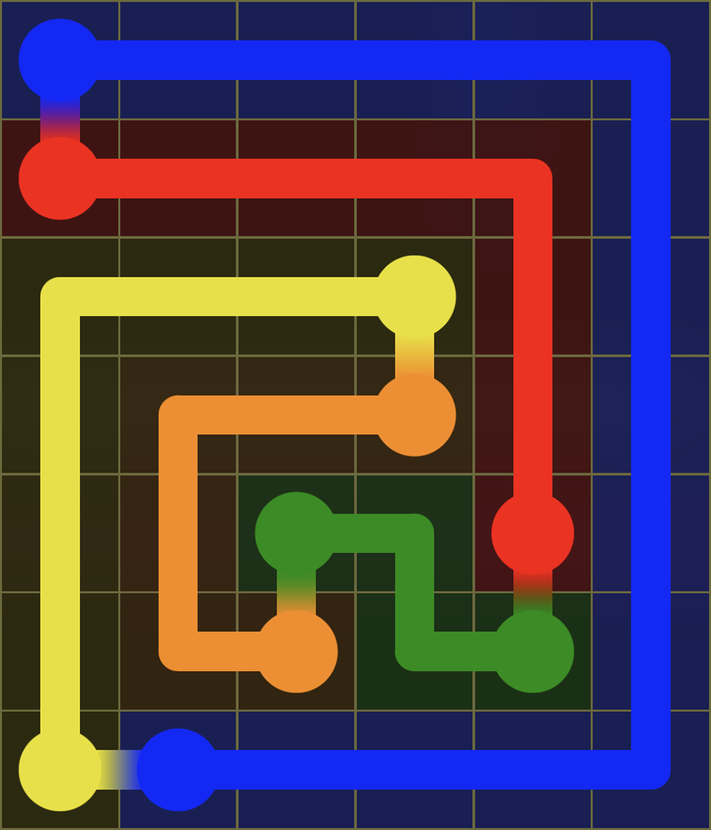 Flow Free 7683 Solution