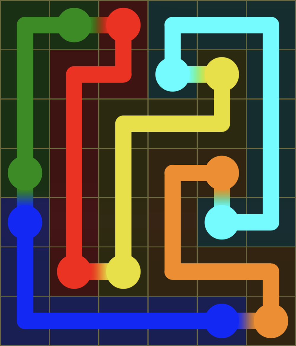 Flow Free 7689 Solution