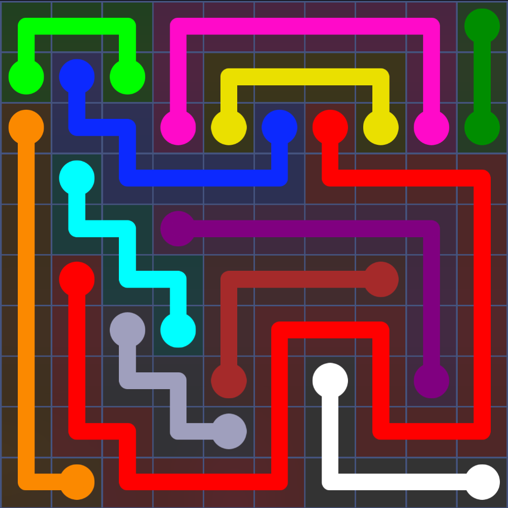 Flow Free 2229 Solution