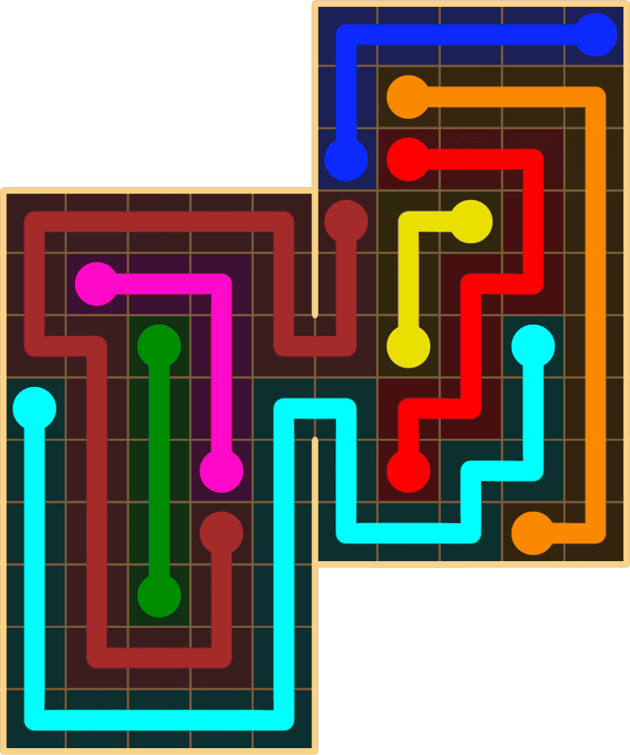 Flow Free 8821 Solution