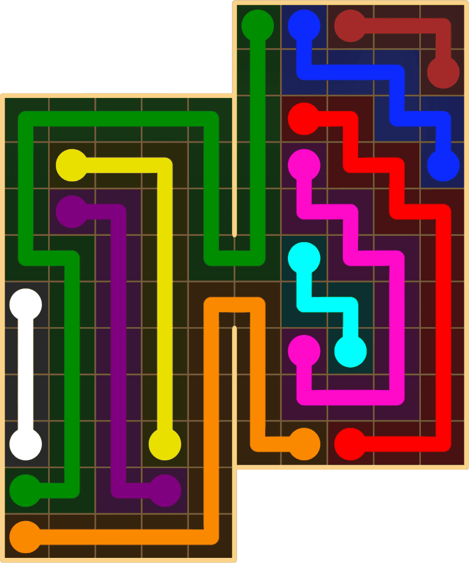 Flow Free 8855 Solution