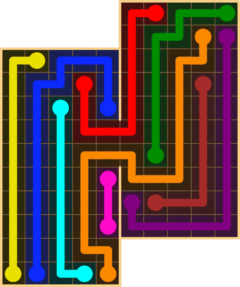 Flow Free 8869 Solution