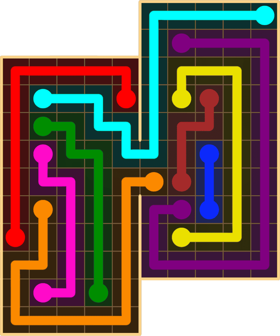 Flow Free 8870 Solution