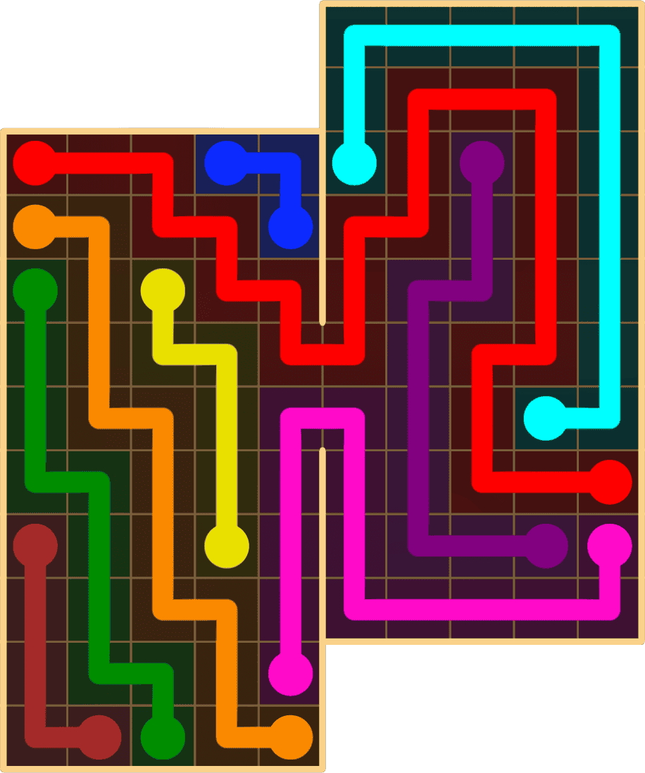 Flow Free 8874 Solution