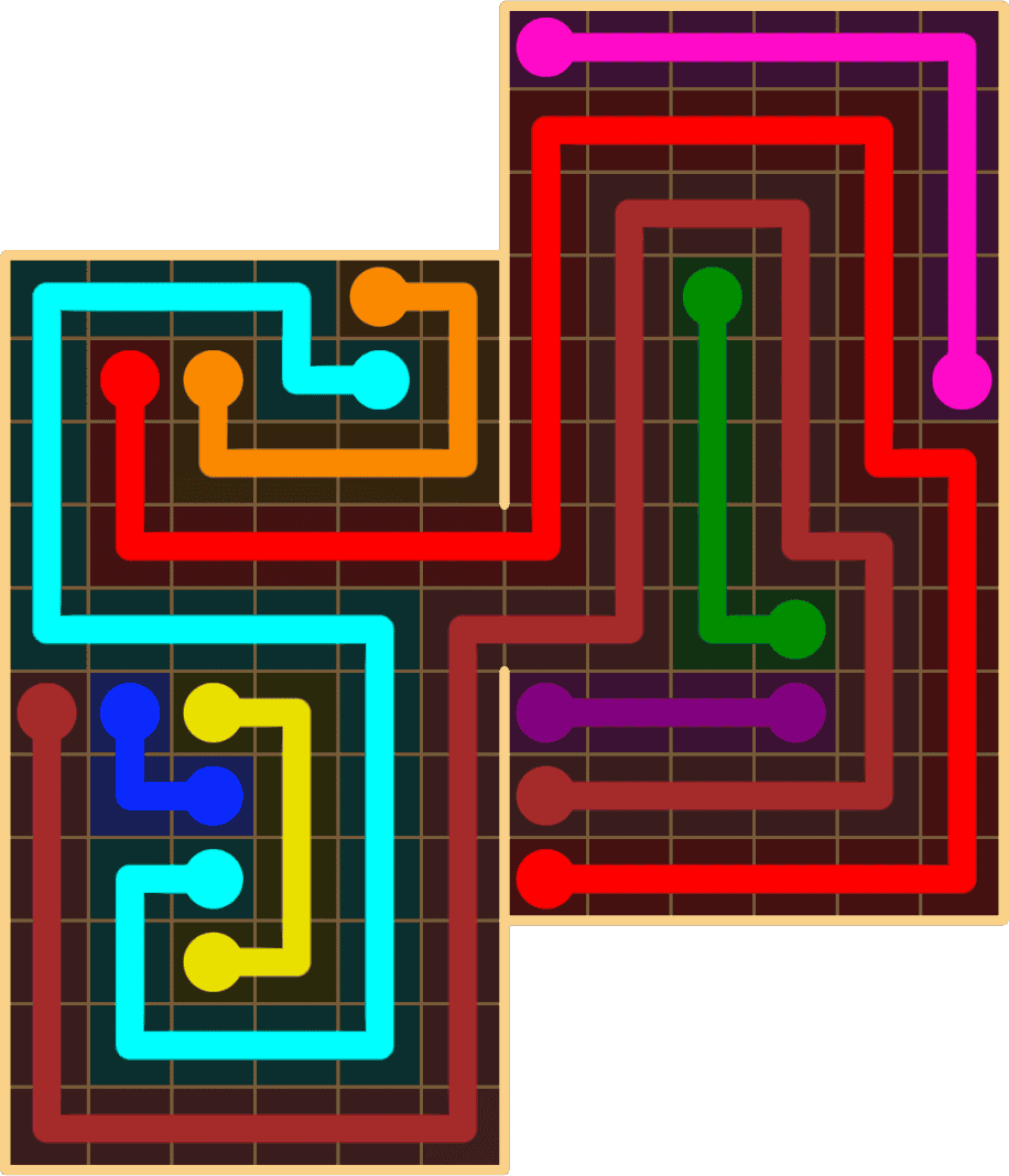 Flow Free 8890 Solution