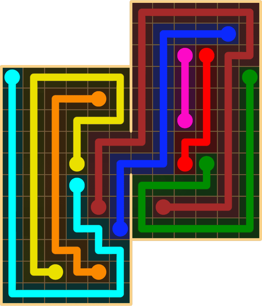 Flow Free 8887 Solution