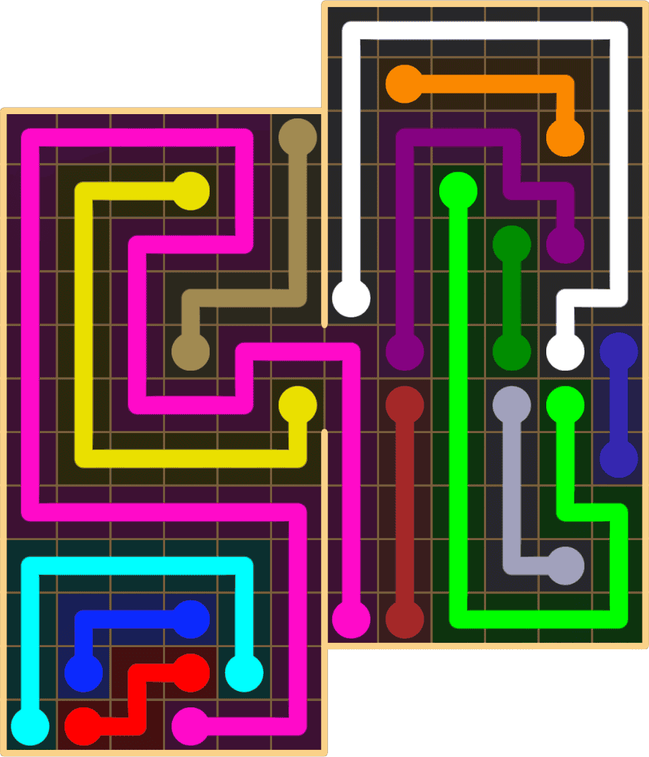 Flow Free 8912 Solution