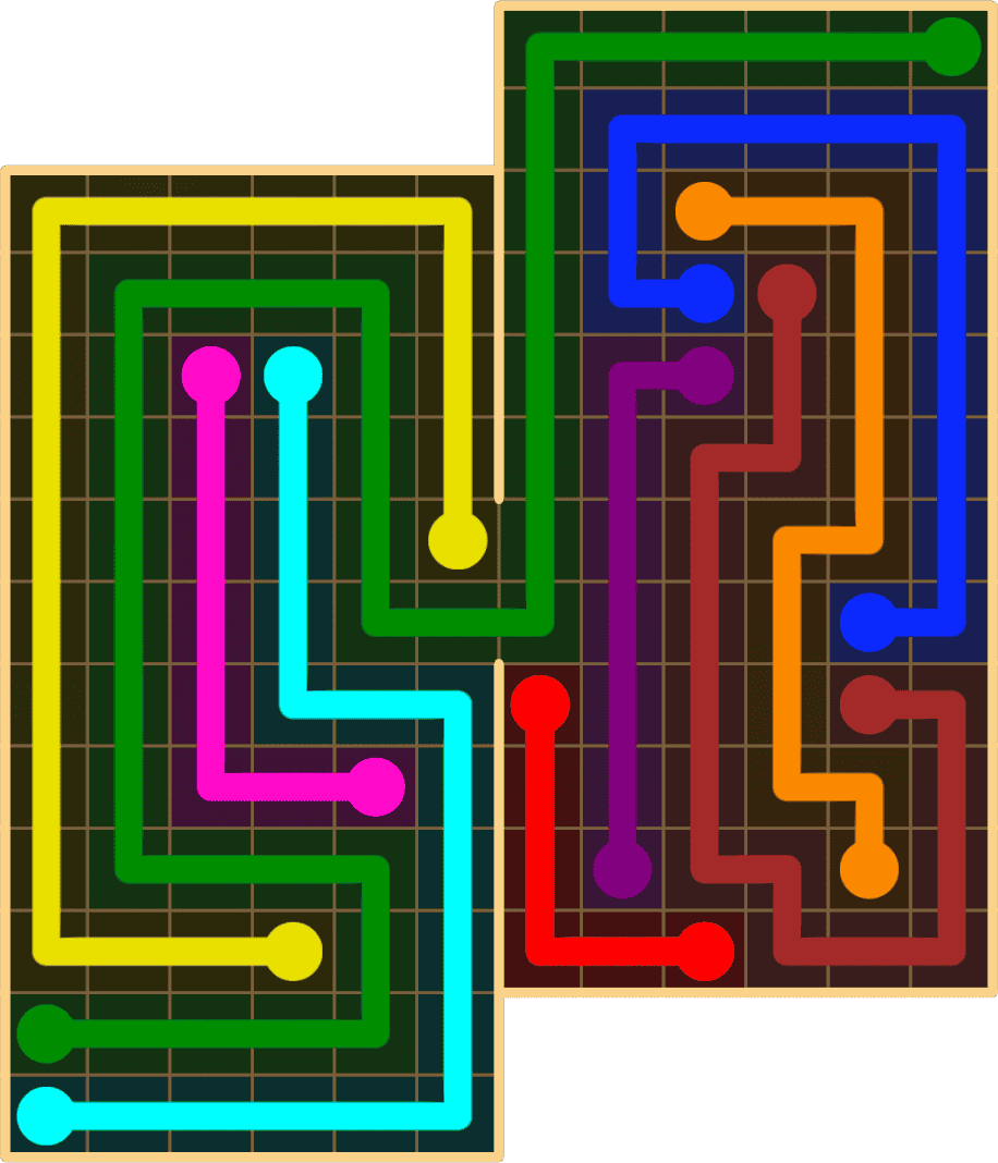 Flow Free 8928 Solution