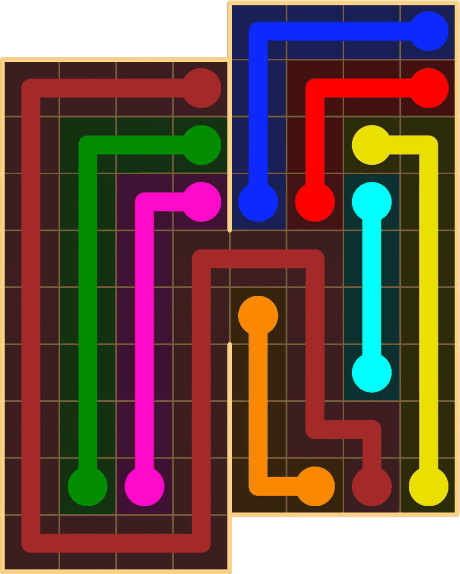 Flow Free 8818 Solution