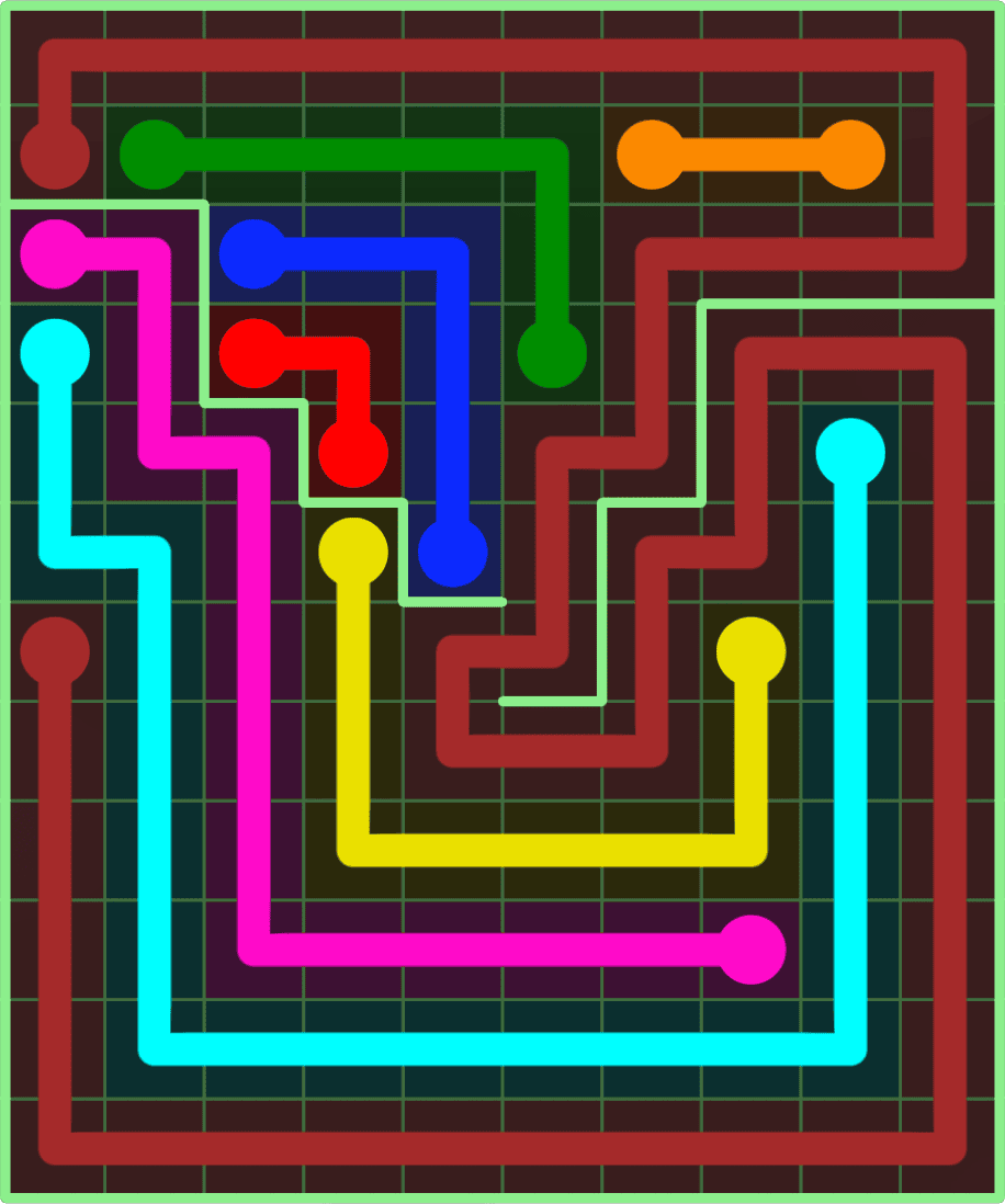 Flow Free 9124 Solution