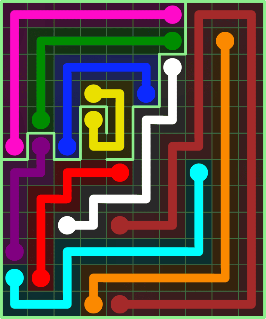 Flow Free 9136 Solution