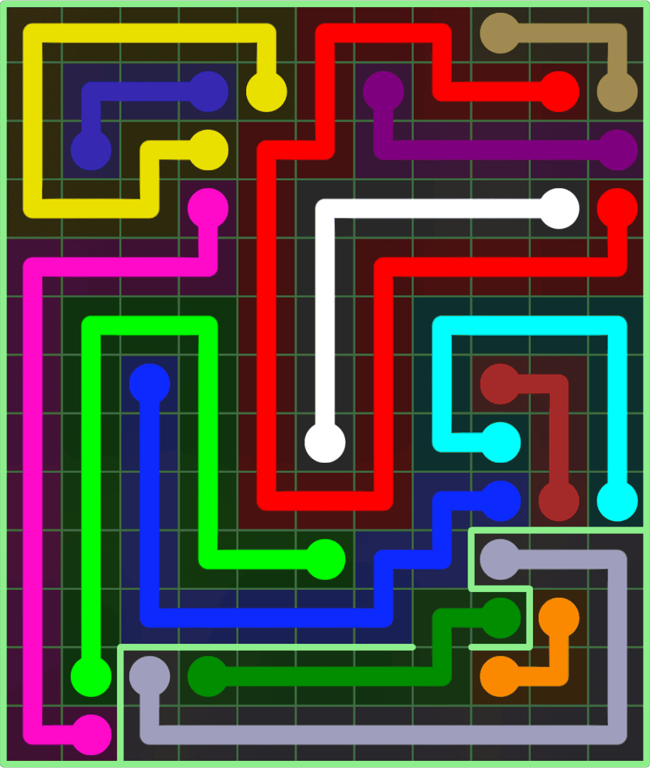 Flow Free 9153 Solution