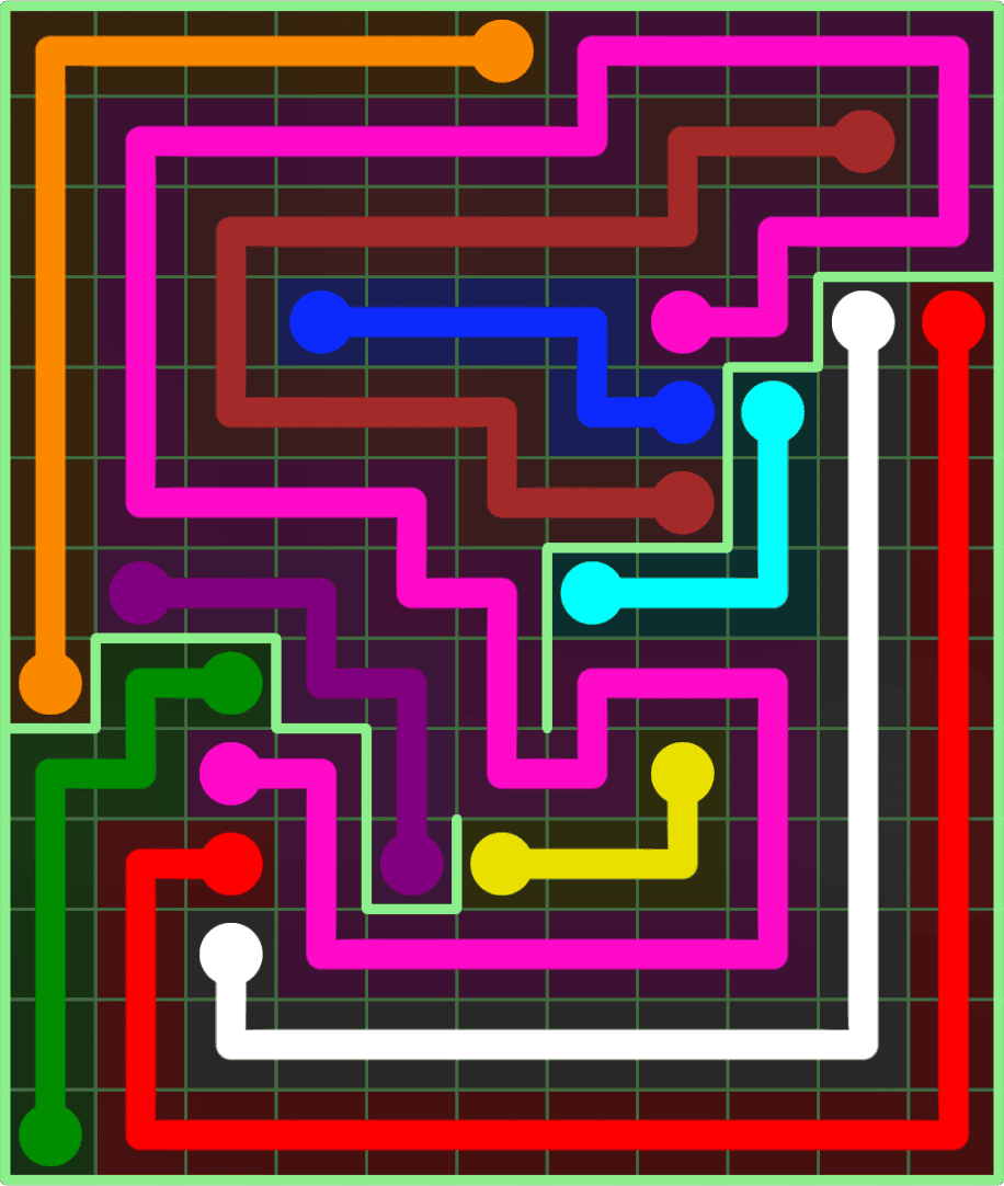 Flow Free 9167 Solution