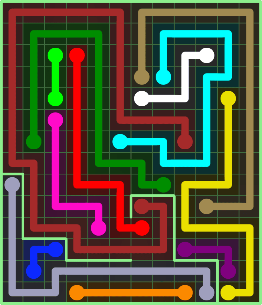 Flow Free 9181 Solution