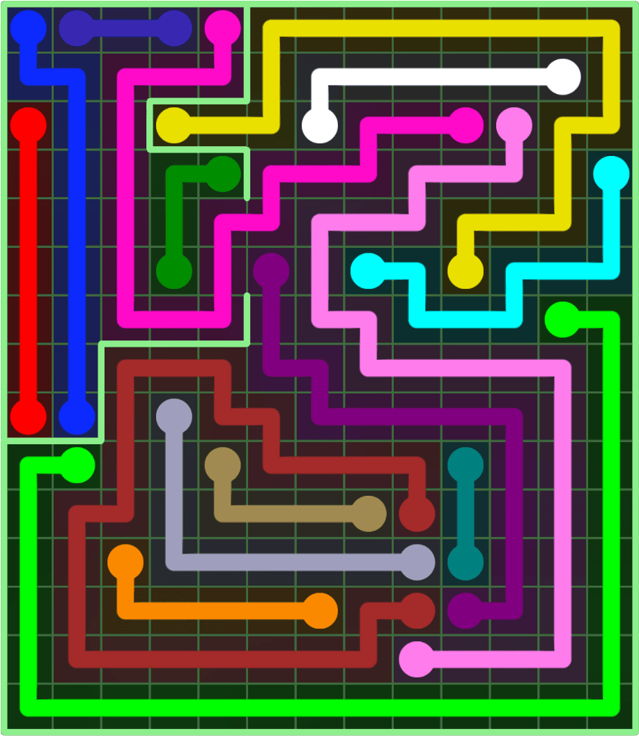 Flow Free 9218 Solution