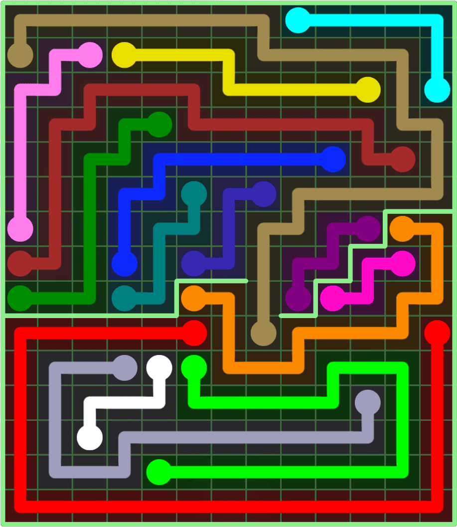 Flow Free 9227 Solution