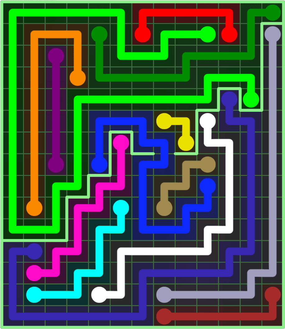 Flow Free 9228 Solution