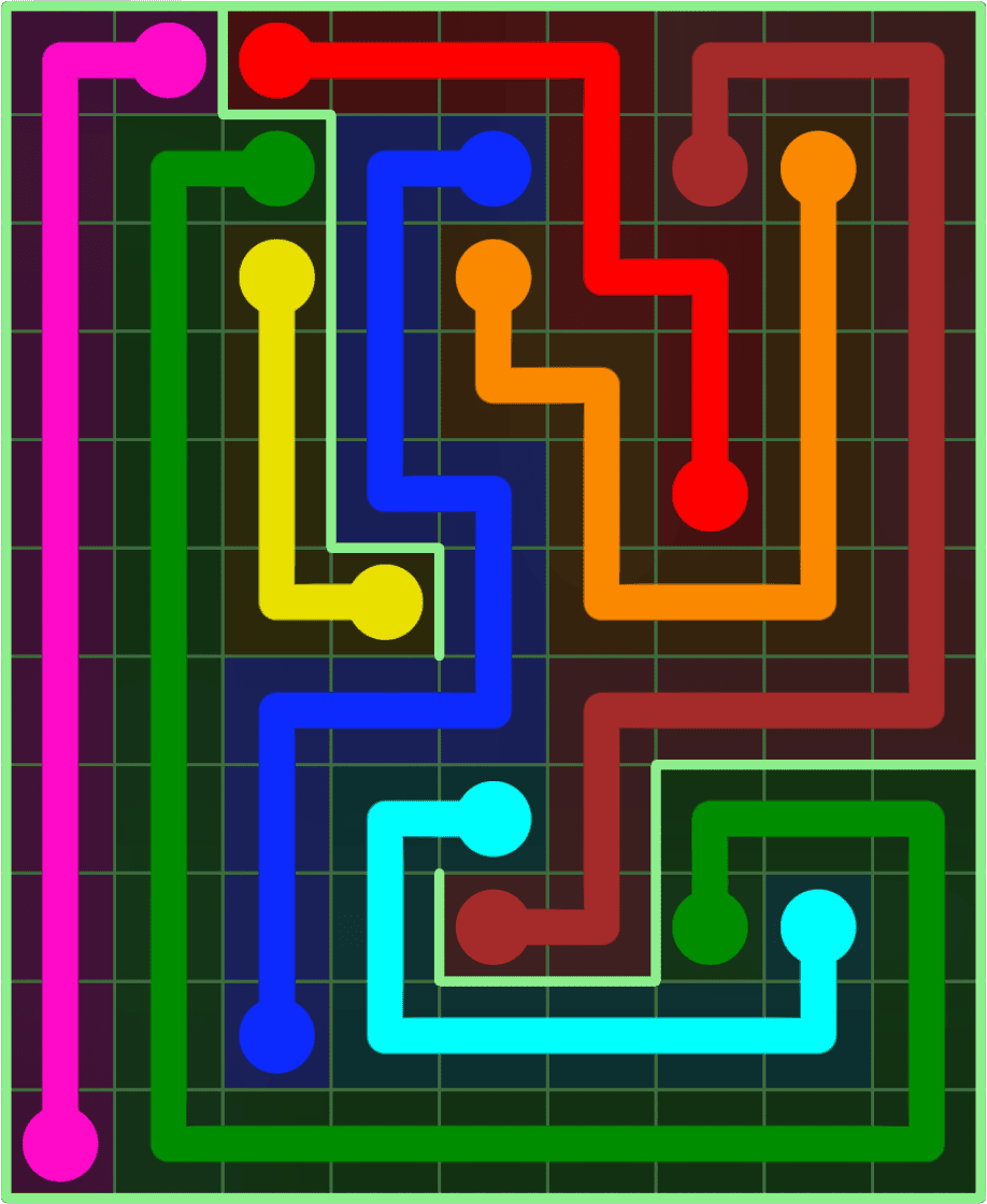 Flow Free 9104 Solution