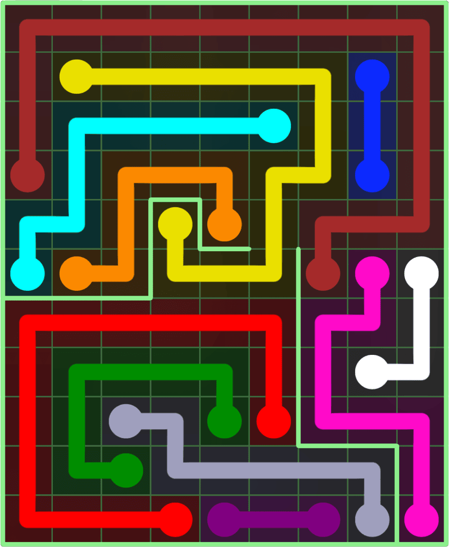 Flow Free 9107 Solution